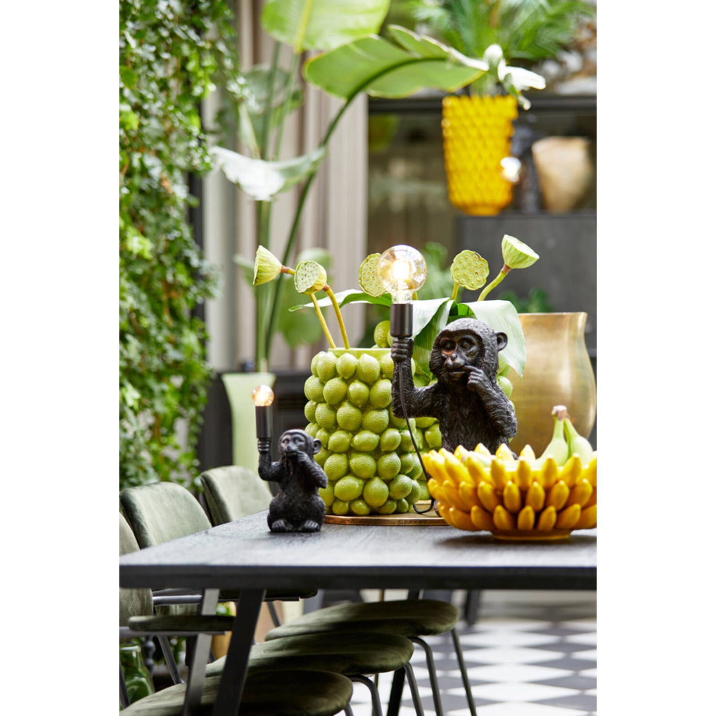 lemon vase green L