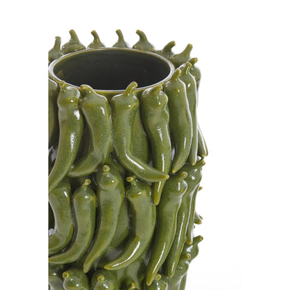 green pepper vase l