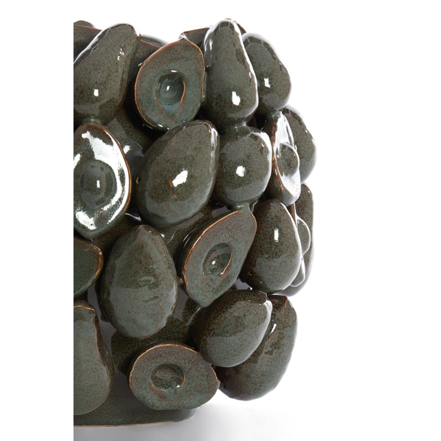 ceramic avocado vase L