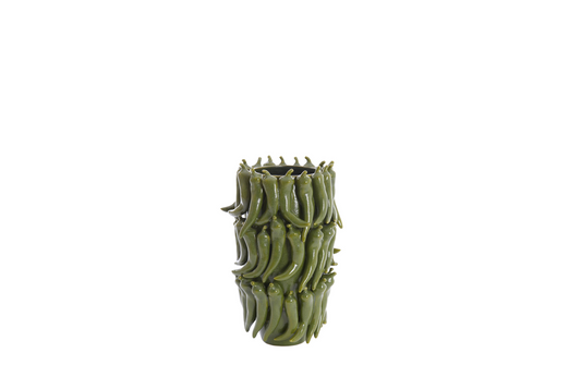 green pepper vase l