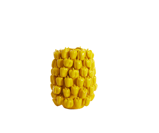 belpepper vase L yellow