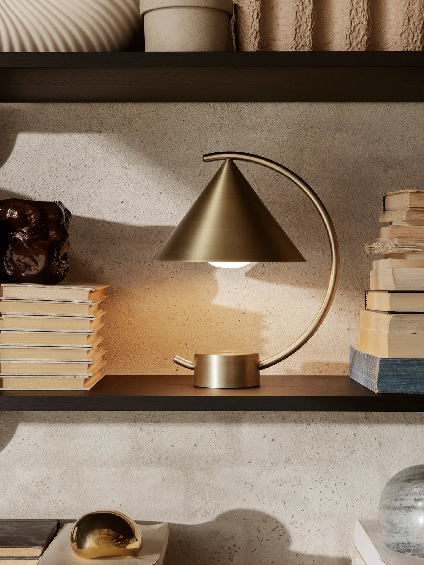 meridian portable lamp - brass