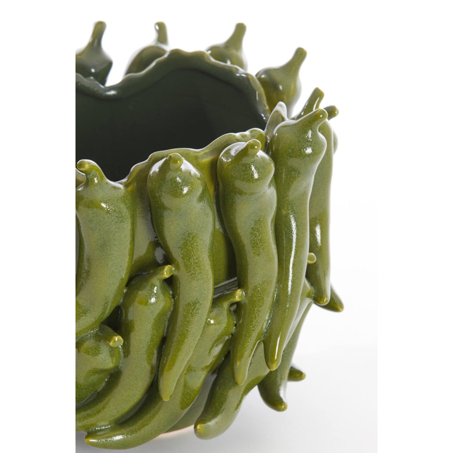 chilli pepper vase green m