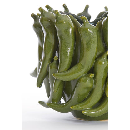 chilli pepper vase green m