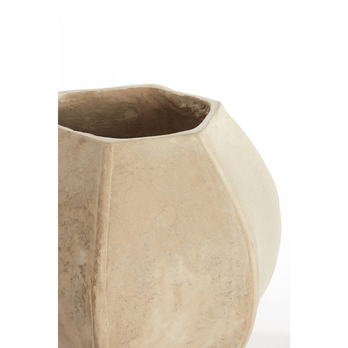 wabi sabi pot round-curved