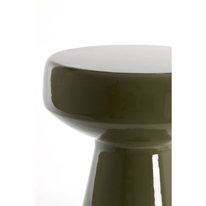 dalia side table olive green