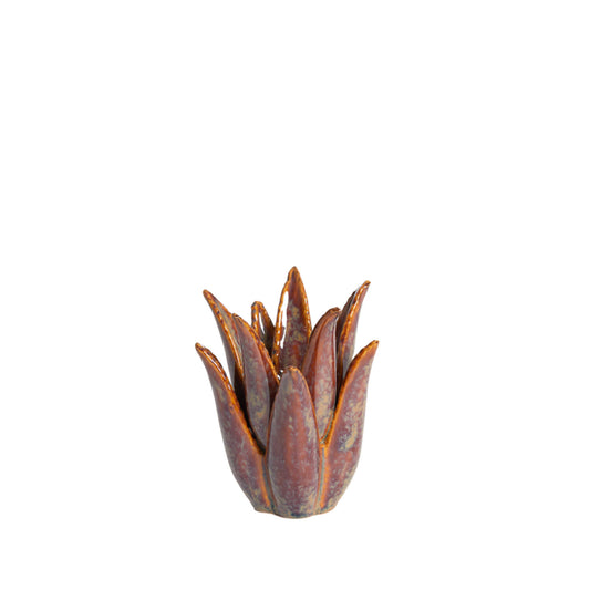 cactus theelight holder brown