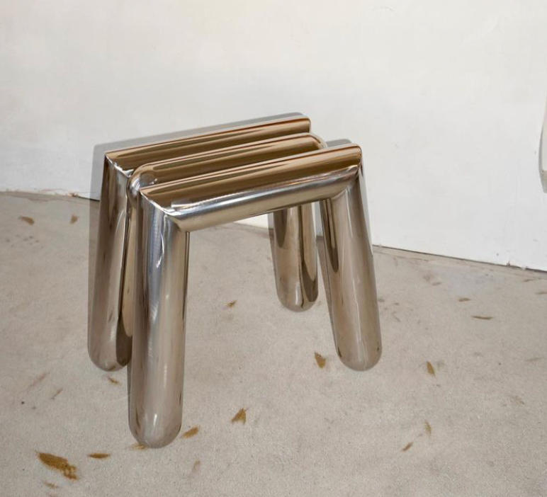 chrome stool