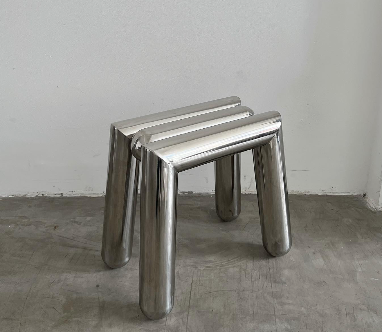 chrome stool