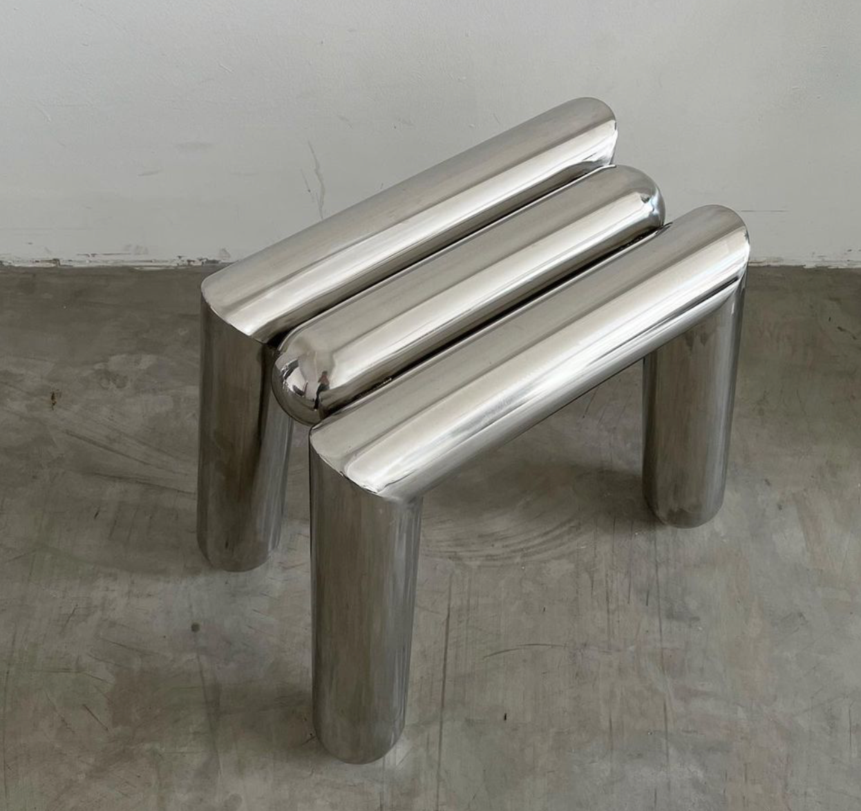 chrome stool