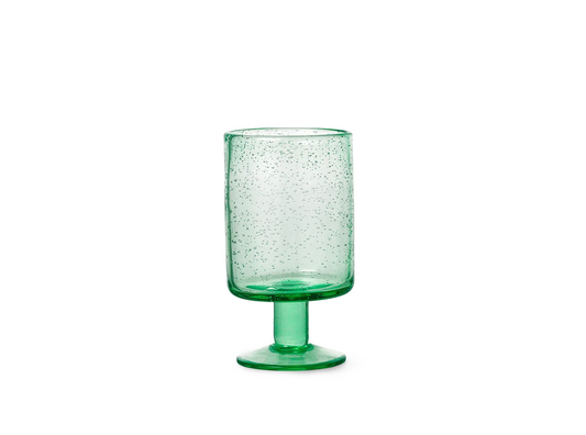 oli wine glass recycled clear