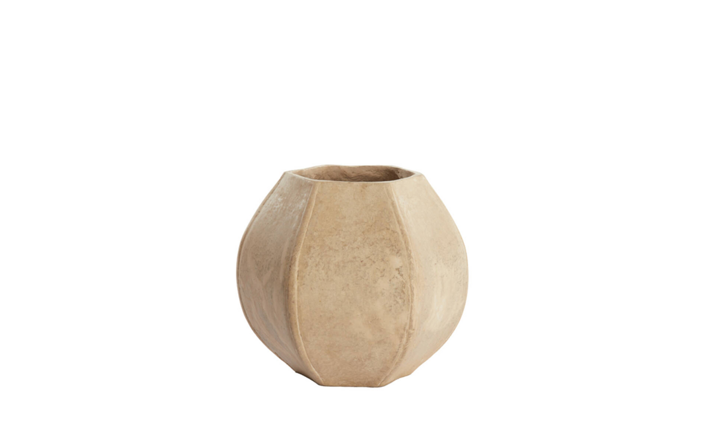 wabi sabi pot round-curved