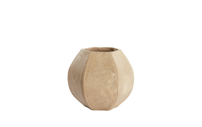 wabi sabi pot round-curved