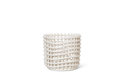 ceramic basket l