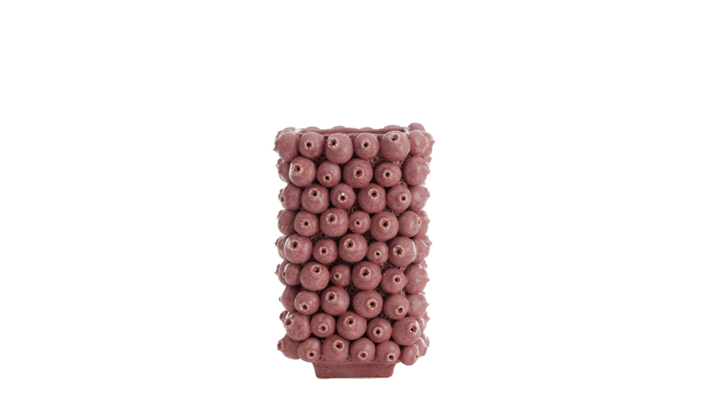 cranberry vase L