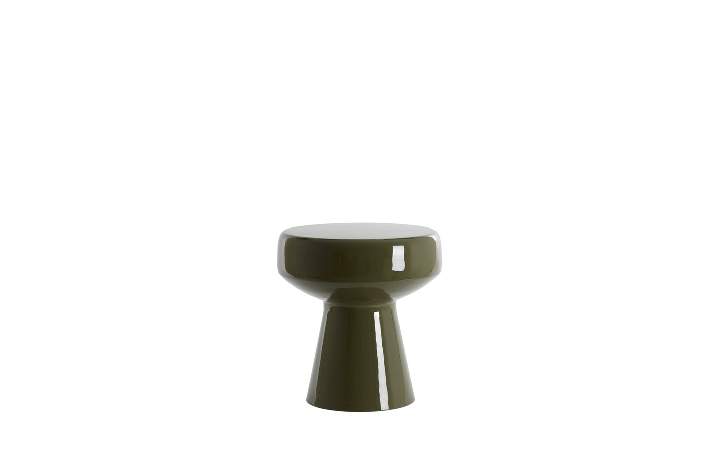 dalia side table olive green